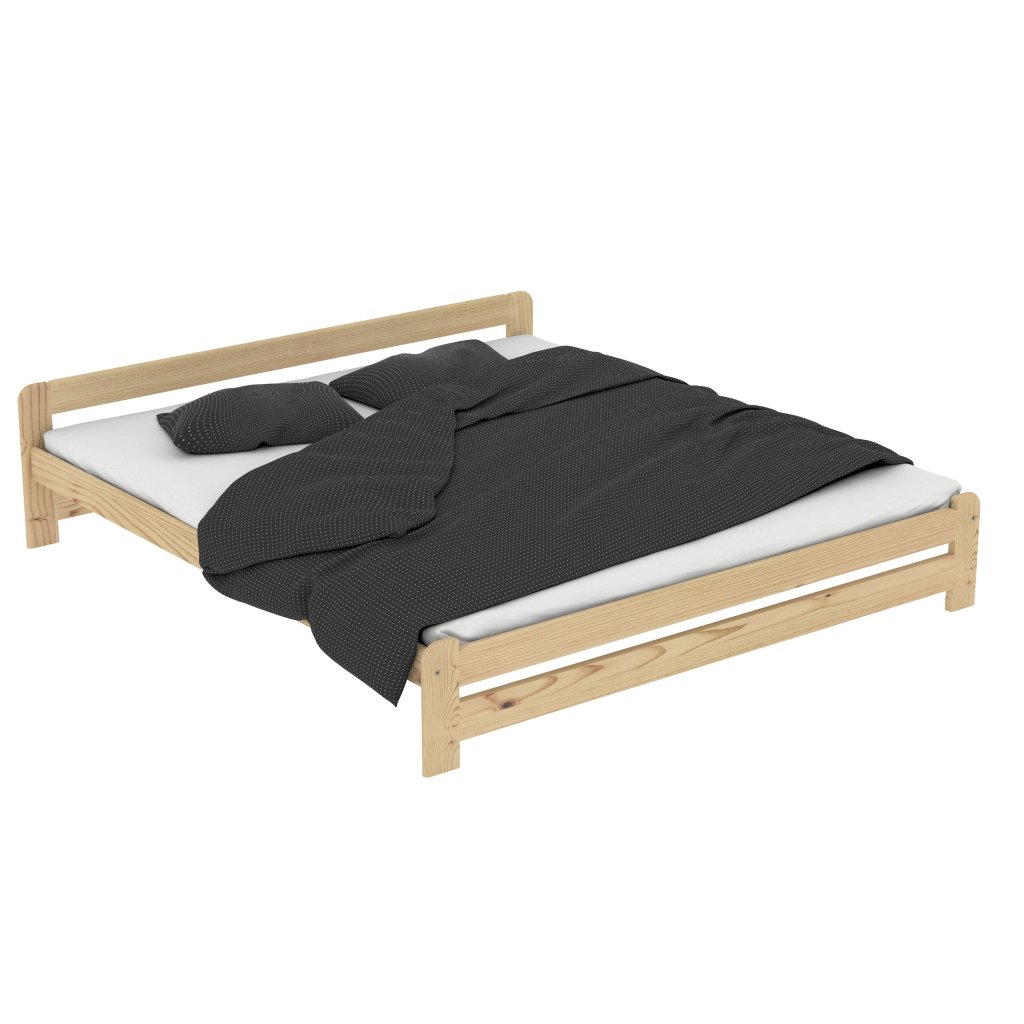 Detail pevné konstrukce a masivního borovicového dřeva